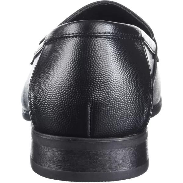 Calvin Klein Mens Bernard LoaferBlack Dimpled Emboss Leather