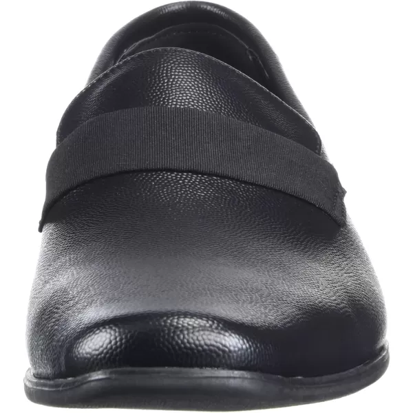 Calvin Klein Mens Bernard LoaferBlack Dimpled Emboss Leather