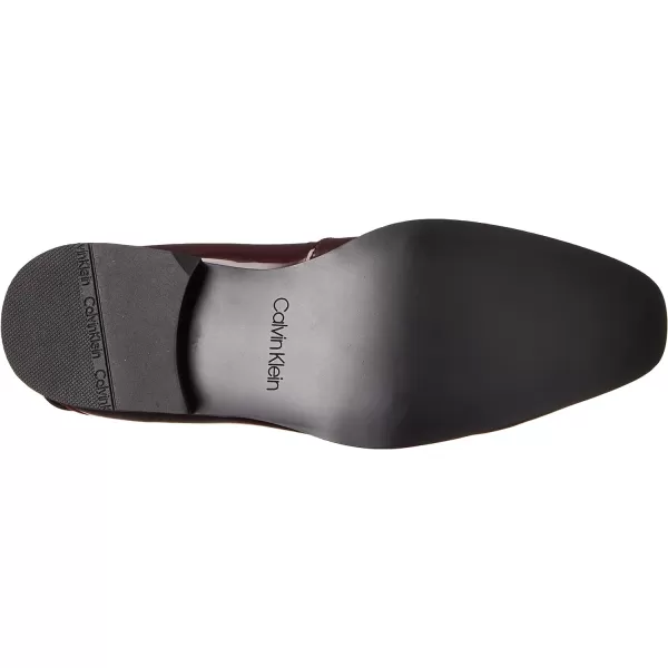Calvin Klein Mens Bernard LoaferBordeaux Red Patent 600