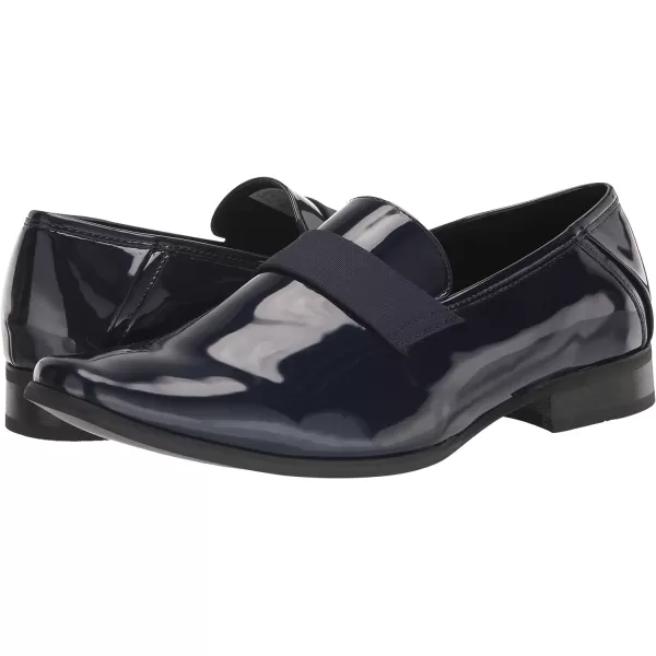 Calvin Klein Mens Bernard LoaferNavy Patent 400