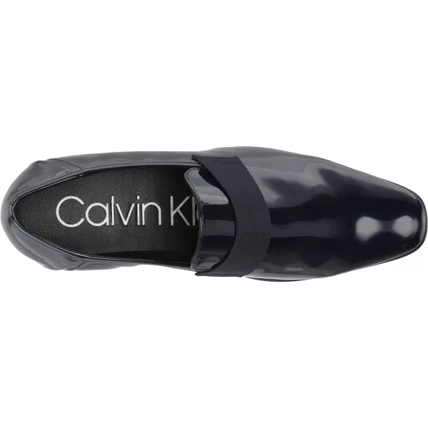 Calvin Klein Mens Bernard LoaferNavy Patent 400