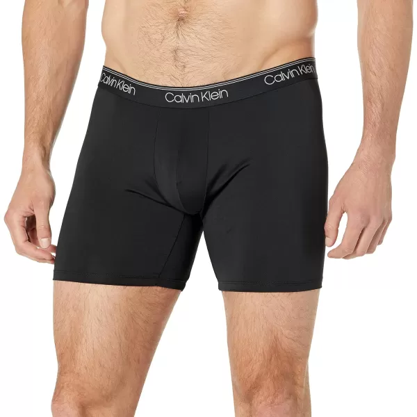 Calvin Klein Mens Big amp Tall Underwear Micro Stretch BigampTall 3Pack Boxer Brief3 Black