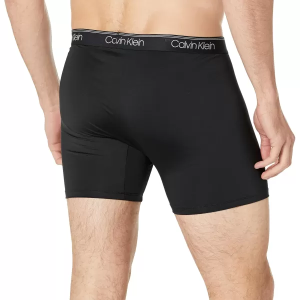 Calvin Klein Mens Big amp Tall Underwear Micro Stretch BigampTall 3Pack Boxer Brief3 Black