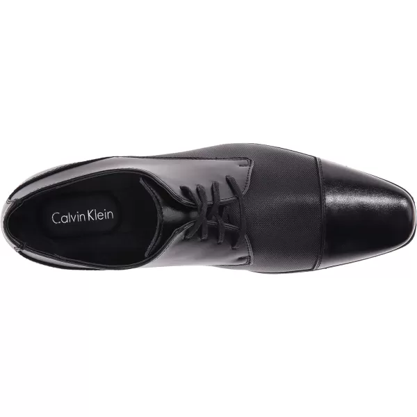 Calvin Klein Mens Bram Oxford BootsBlack Emboss 001