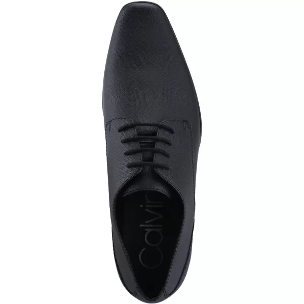 Calvin Klein Mens Brodie Oxford ShoeBlack Saffiano