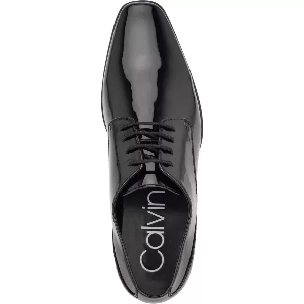 Calvin Klein Mens Brodie Oxford ShoeBlackPatent Pu