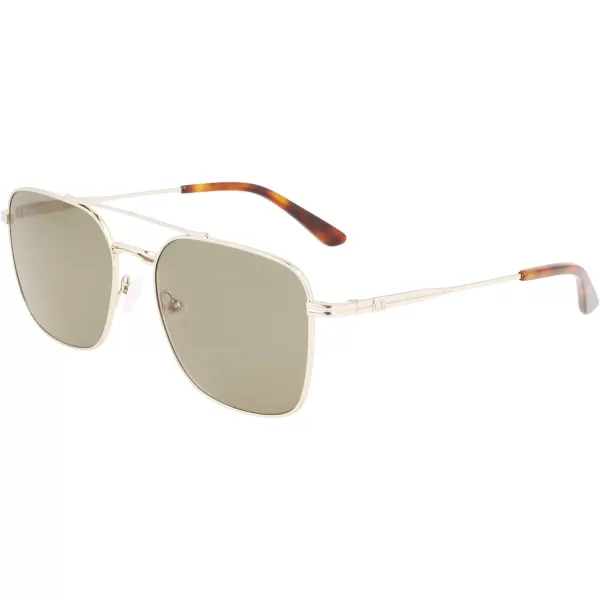 Calvin Klein Mens Ck22115s Pilot SunglassesYellow Gold