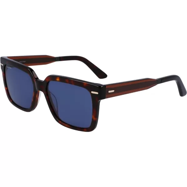 Calvin Klein Mens Ck22535s Rectangular SunglassesDark Havana