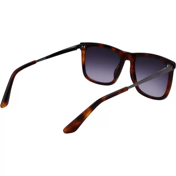 Calvin Klein Mens Ck22536s Rectangular SunglassesBrown Havana