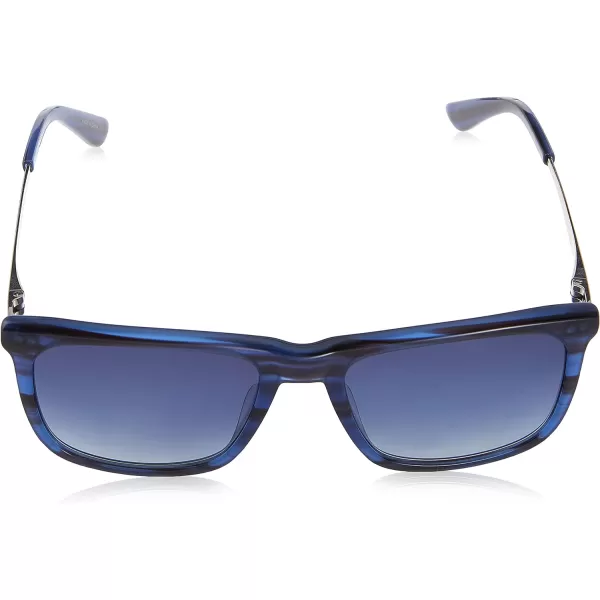 Calvin Klein Mens Ck22536s Rectangular SunglassesStriped Blue