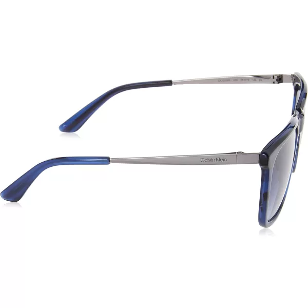 Calvin Klein Mens Ck22536s Rectangular SunglassesStriped Blue