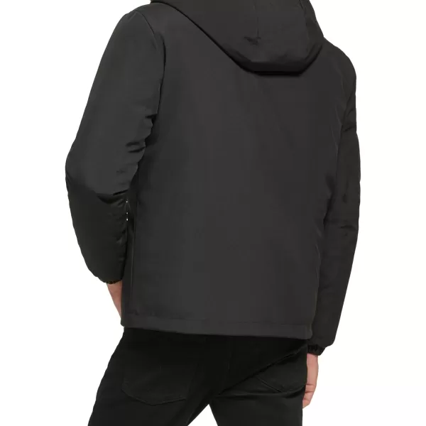 Calvin Klein Mens Classic Hooded Stretch JacketBlack