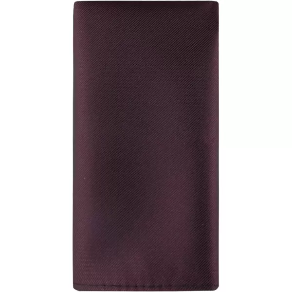 Calvin Klein Mens Classic Solid Pocket SquareBurgundy