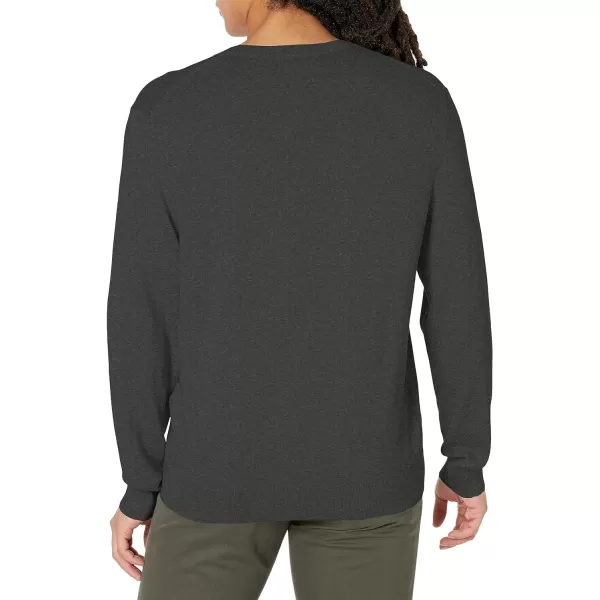 Calvin Klein Mens Compact Cotton Crewneck SweaterGunmetal Heather