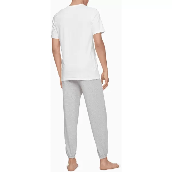 Calvin Klein Mens Cotton Classic 3Pack Slim Undershirts3 White  Vneck