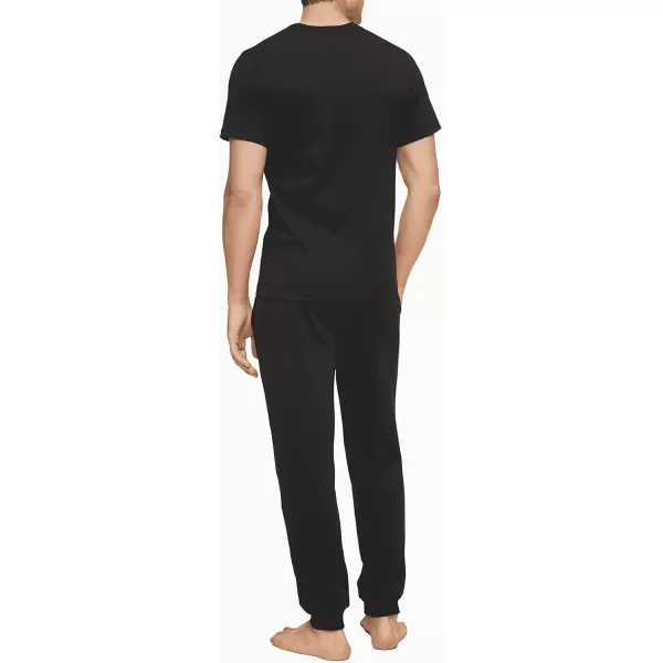 Calvin Klein Mens Cotton Classic 5Pack Slim Undershirts5 Black Vneck