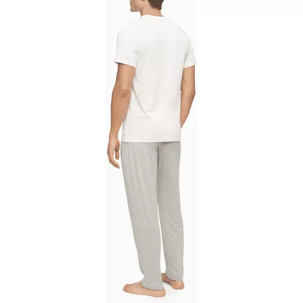 Calvin Klein Mens Cotton Classic 5Pack Slim Undershirts5 White Crewneck