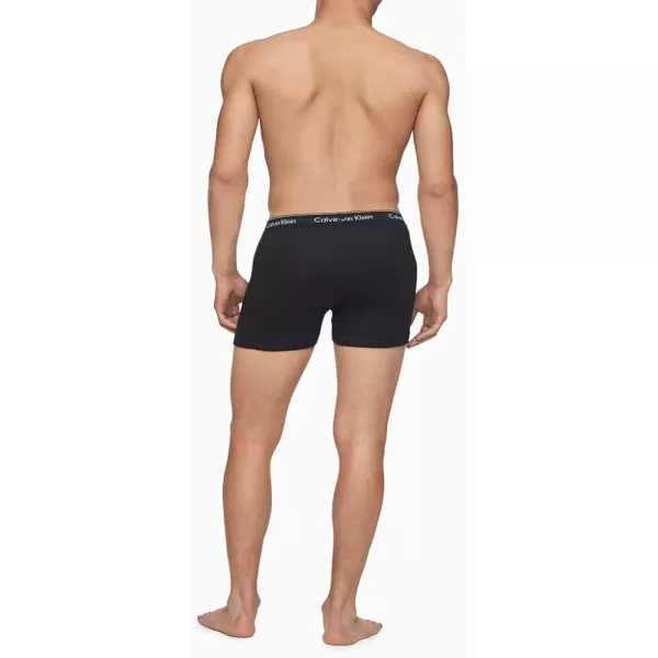 Calvin Klein Mens Cotton Classics 3Pack Boxer Brief3 Black