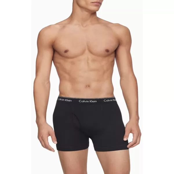 Calvin Klein Mens Cotton Classics 3Pack Boxer Brief3 Black