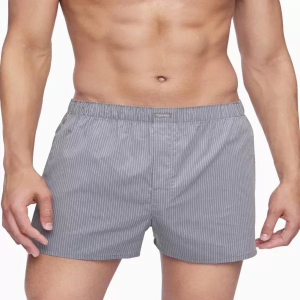 Calvin Klein Mens Cotton Classics 3Pack BoxerGrey Multi