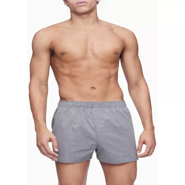 Calvin Klein Mens Cotton Classics 3Pack BoxerGrey Multi