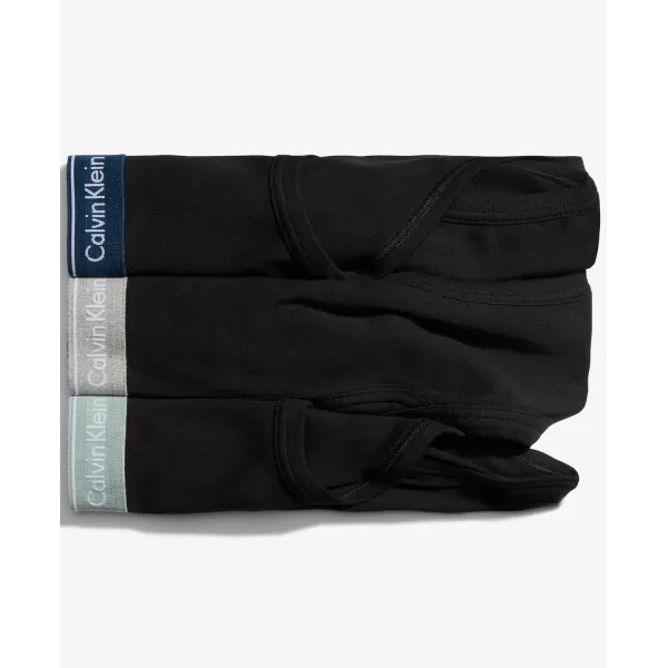 Calvin Klein Mens Cotton Classics 3Pack BriefBlack Bodies W Classic Navy Sage Meadow Grey Heather