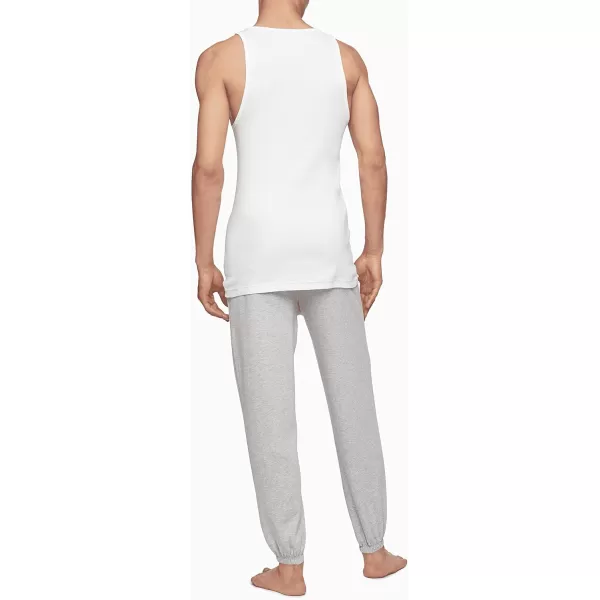 Calvin Klein Mens Cotton Classics 3Pack Tanks3 White