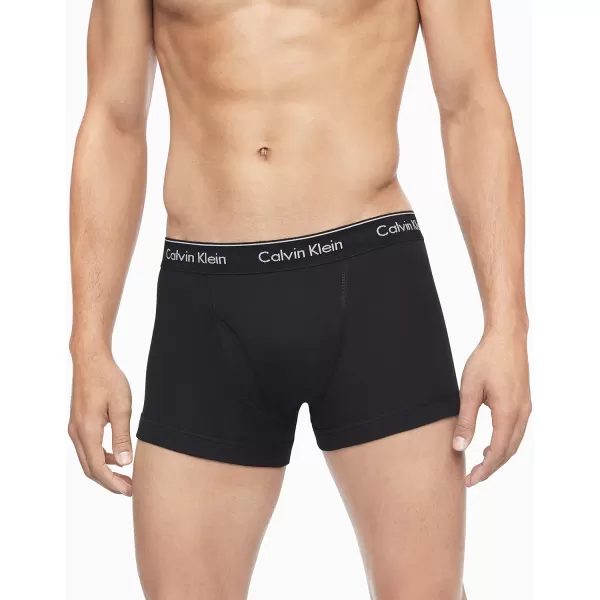 Calvin Klein Mens Cotton Classics 3Pack Trunk3 Black