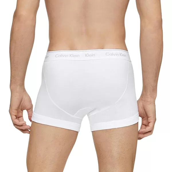 Calvin Klein Mens Cotton Classics 3Pack TrunkWhite