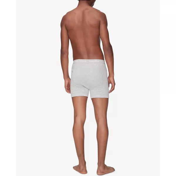 Calvin Klein Mens Cotton Classics 5Pack Boxer Brief2 Black 2 Heather Grey 1 White