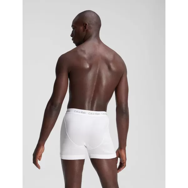 Calvin Klein Mens Cotton Classics 5Pack Boxer BriefWhite W Natural Gray Grey Heather White Night Sky Ponderosa Pine