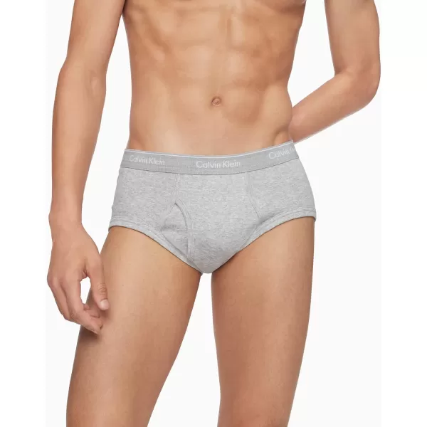 Calvin Klein Mens Cotton Classics 5Pack Brief4 Heather Grey