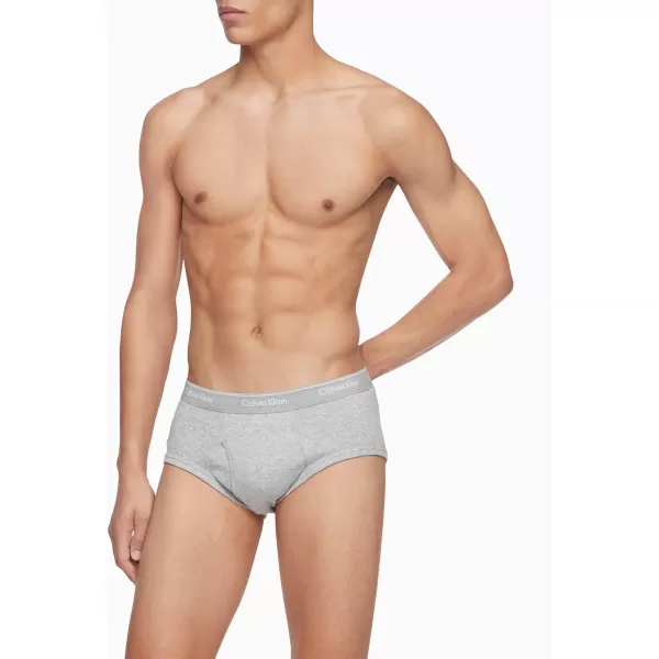 Calvin Klein Mens Cotton Classics 5Pack Brief4 Heather Grey