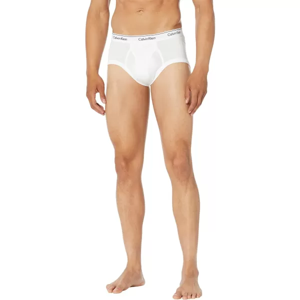 Calvin Klein Mens Cotton Classics 5Pack BriefNatural Gray Grey Heather White Night Sky Ponderosa Pine