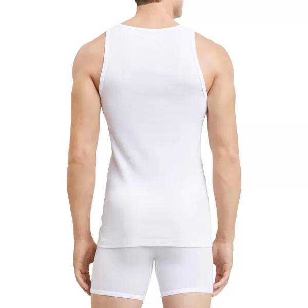 Calvin Klein Mens Cotton Classics 5Pack Tanks5 White  Tank