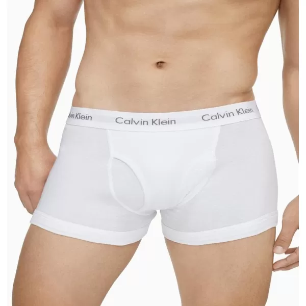 Calvin Klein Mens Cotton Classics 5Pack Trunk5 White