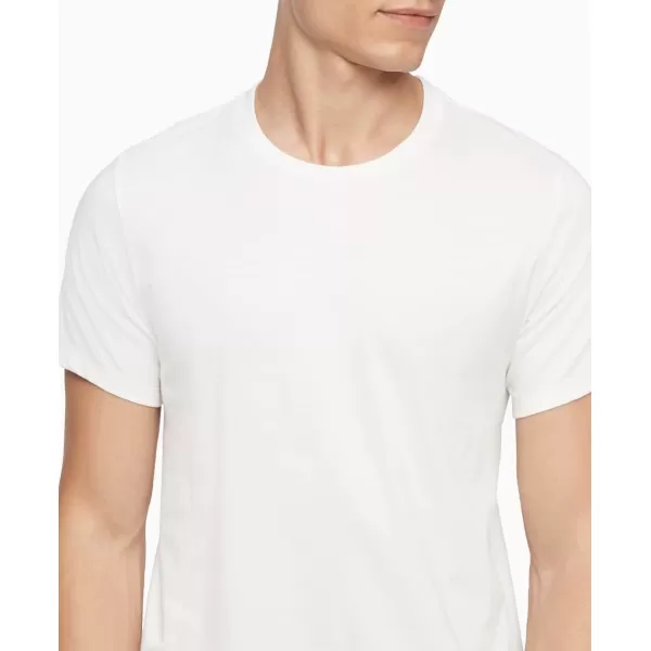 Calvin Klein Mens Cotton Classics 5Pack Undershirts3 White  2 Grey Heather Crewneck