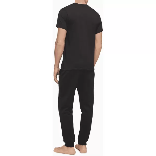Calvin Klein Mens Cotton Classics 5Pack Undershirts5 Black Vneck