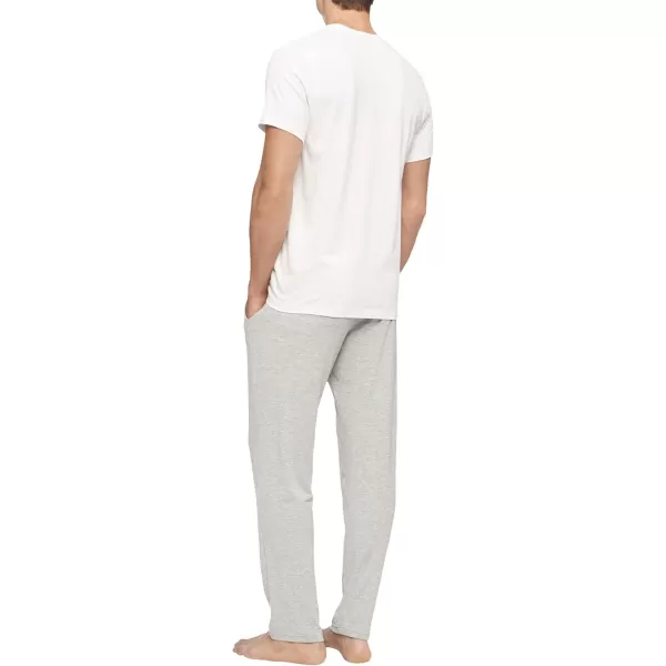 Calvin Klein Mens Cotton Classics 5Pack Undershirts5 White Crewneck