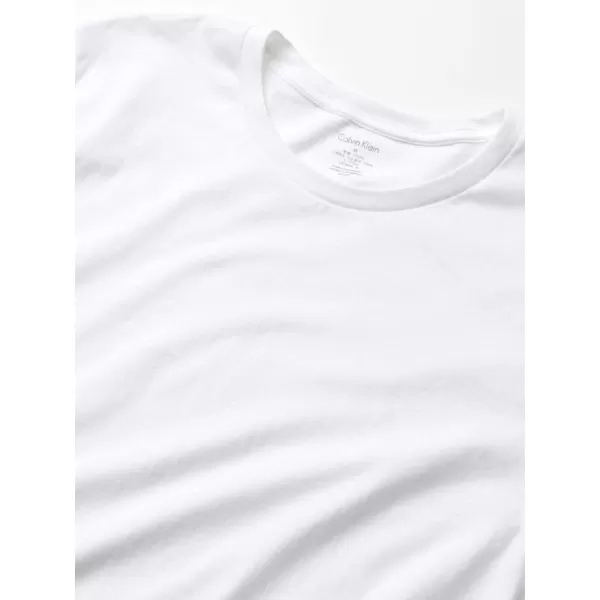 Calvin Klein Mens Cotton Classics 5Pack Undershirts5 White Crewneck