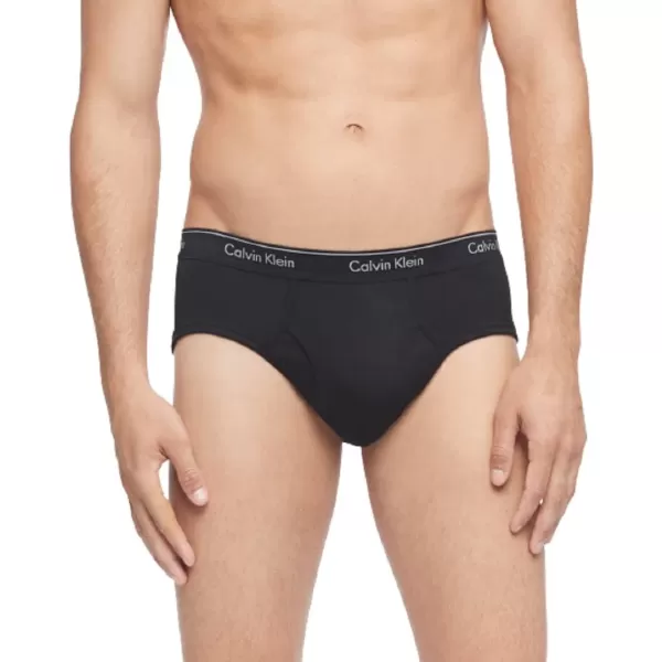 Calvin Klein Mens Cotton Classics 6Pack Hip Brief6 Black