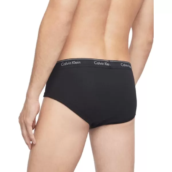 Calvin Klein Mens Cotton Classics 6Pack Hip Brief6 Black