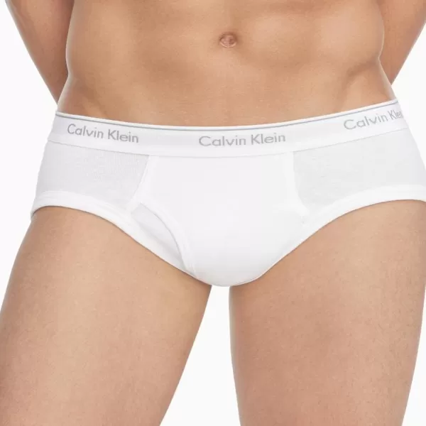 Calvin Klein Mens Cotton Classics 6Pack Hip Brief6 White