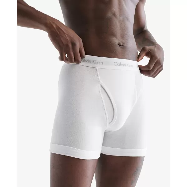 Calvin Klein Mens Cotton Classics 7Pack Boxer Brief7 White