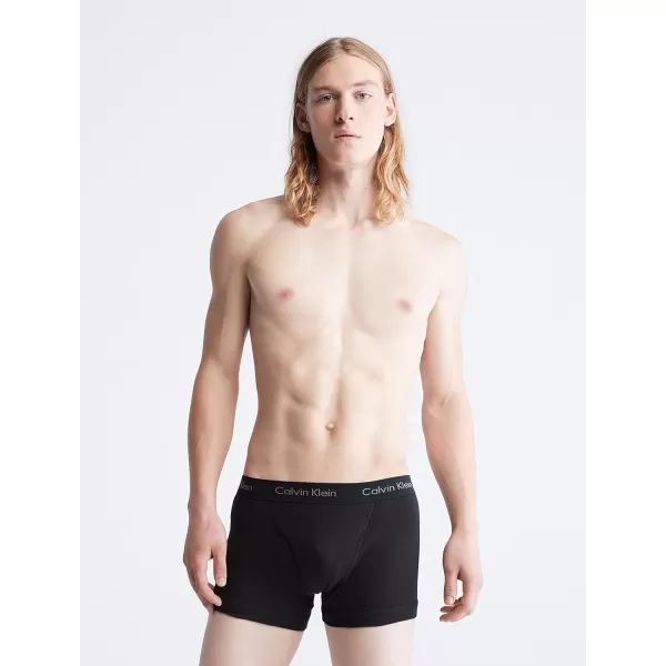 Calvin Klein Mens Cotton Classics 7Pack Trunk7 Black