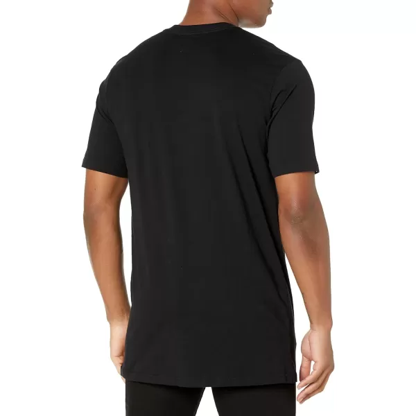 Calvin Klein Mens Cotton Classics Big amp Tall 3Pack Short Sleeve Undershirt3 Black  Vneck