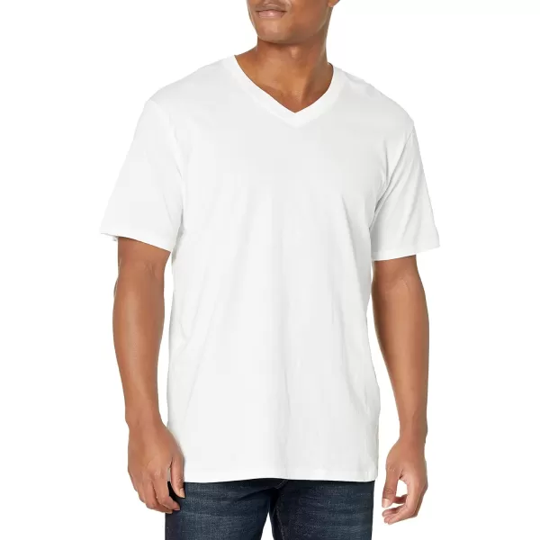 Calvin Klein Mens Cotton Classics Big amp Tall 3Pack Short Sleeve Undershirt3 White  Vneck