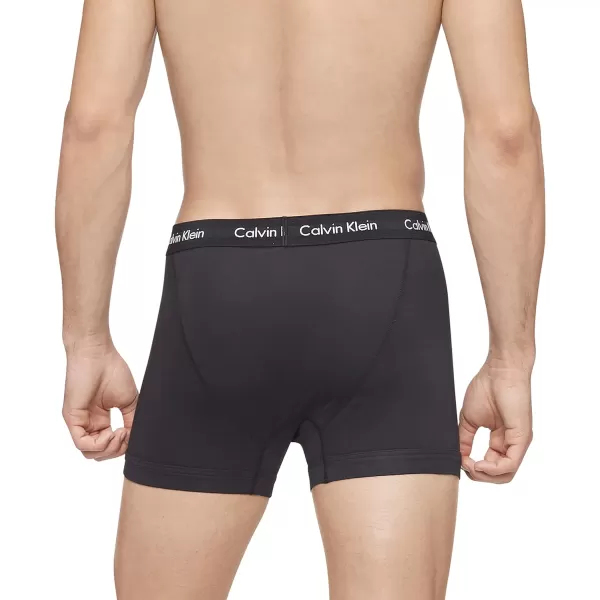 Calvin Klein Mens Cotton Stretch 3Pack Boxer BriefWhite  Black  Grey Heather