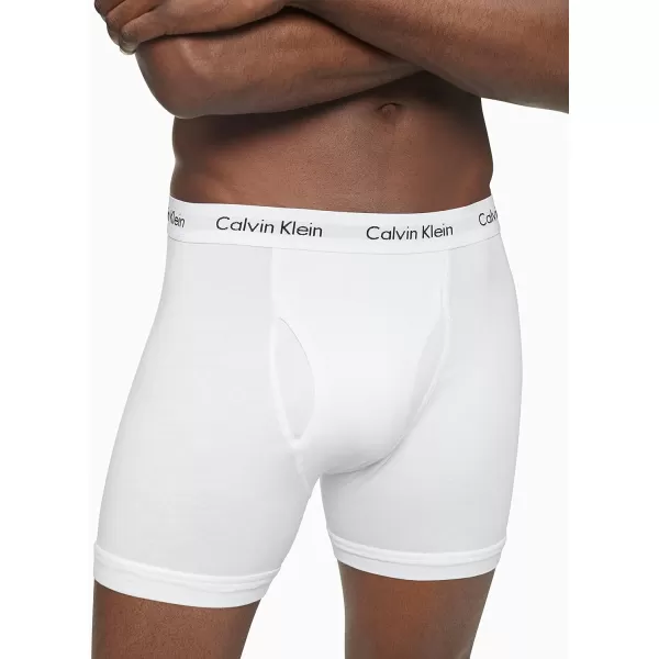 Calvin Klein Mens Cotton Stretch 5Pack Boxer Brief5 White