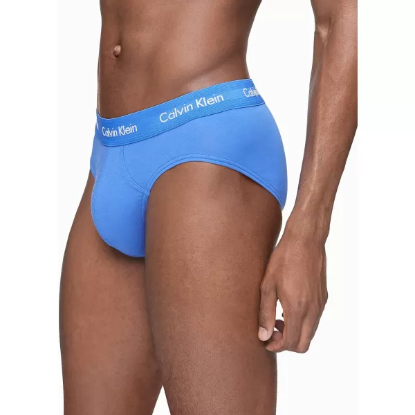 Calvin Klein Mens Cotton Stretch 5Pack Hip Brief3 Blue Shadow 2 Cobalt